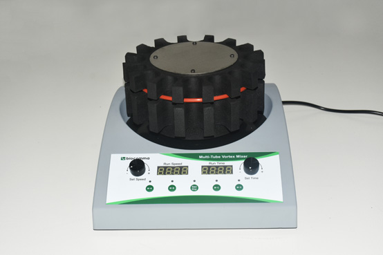 biocomma® SDC-3000多管涡旋混匀仪，可设4种编程模式，适配多位齿轮适配器