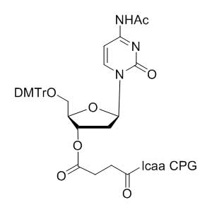 deoxy Cytidine (n-acetyl) 3'-lcaa CPG 2000Å