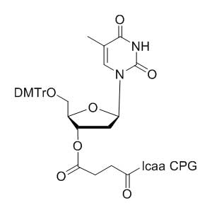 Thymidine 3'-lcaa CPG 2000Å