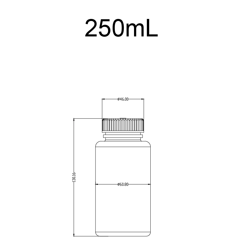 HDPE试剂瓶(广口试剂瓶),250ml